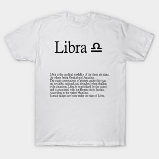 Libra Zodiac Sign T-Shirt